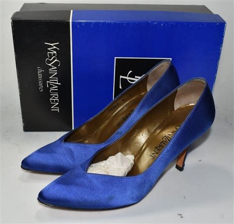 ysl satin heels